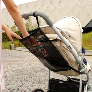 Большая вместительная детская коляска-тележка, сетчатая сумка, удобный карманный держатель для бутылочек, подгузников, органайзер для хранения, переноска