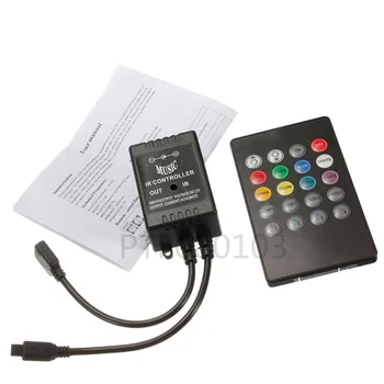 USB 5V Mini 24 Key RGB LED Controller 3Key Mini Control Simpl Диммер Для 5050 3528 2835 5V RGB LED Strip Lights 4Pin