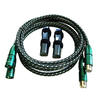Пара Сбалансированных кабелей ColumbiaI XLR С Идеальной поверхностью из Меди от Мужчины к женщине HiFi Аудио Соединительная линия