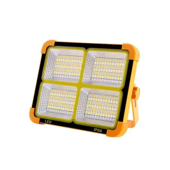 100/200 / 500 Вт USB перезаряжаемый светодиодный солнечный прожектор с магнитом, сильный свет, портативная лампа для кемпинга, освещение для ремонта походной палатки