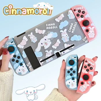 Чехол Sanrio Cinnamoroll для игрового хост-контроллера Nintendo Switch NS Joycon, защитная оболочка, силиконовый мягкий чехол, аксессуары в подарок