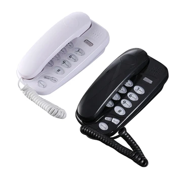 Настенный мини-телефон KXT-580 с подсветкой вызова, Настенный Стационарный телефон D5QC