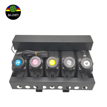 цифровые принтеры система непрерывной подачи чернил для струйных принтеров Mutoh Mimaki 5 цветов Сигнализация CYMKW УФ-резервуар для объемных чернил СНПЧ