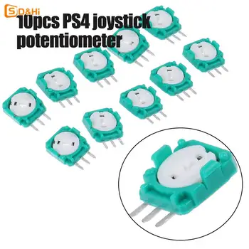 10шт Зеленый джойстик Потенциометр для PS4 Замена одного джойстика Триммер Потенциометр Датчик Запасные части