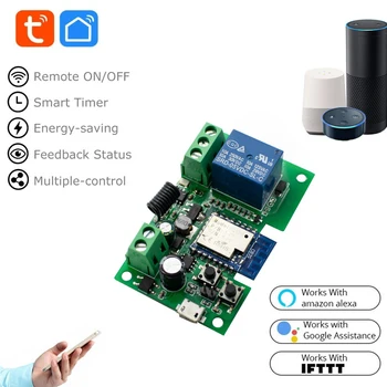 1-канальный WiFi-выключатель Tuya для умного дома Раскройте потенциал умной жизни с помощью дистанционного управления электрическими замками