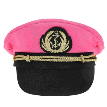 Морская кепка, гребная шляпа, капитан, женская Розовая Летняя одежда для капитанов, Парусная шляпа на Хэллоуин, гребная шляпа