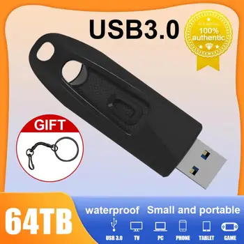 Флэш-накопитель USB 3.0 Для Xiaomi Free Key Ring 2TB USB Pen Drive High Speed Memory Stick 128 ГБ Флешка 4 ТБ U-Диск Для Ноутбука/ПК