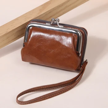 Женский многофункциональный кошелек, ретро-портмоне, сумка для карт, женский легкий компактный многослойный кошелек-клатч