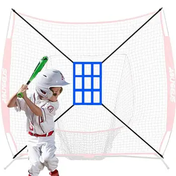 Тренировочная бейсбольная сетка Для отбивания Отбивающих, Тренировочная сетка для ловли подающих Идеальная Ударная сетка для ваших тренировок по отбиванию и подаче