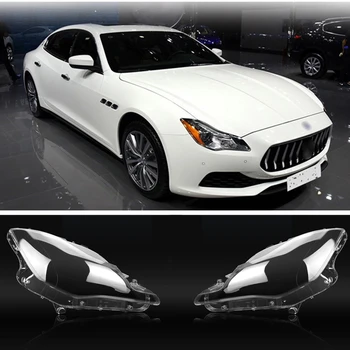 Пара Фар Крышка Объектива Для Maserati Quattroporte 2013-2017 Прозрачный Автомобильный Передний Головной Свет Крышка Лампы Фары Корпус Абажура Чехол
