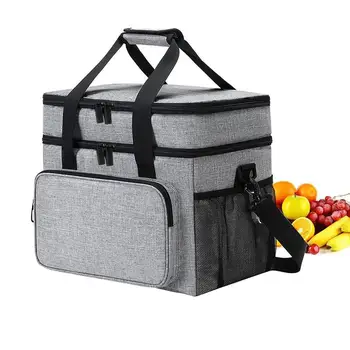 Портативная сумка для ланча, ланч-бокс, холодильник для хранения продуктов, бесшовные термоформованные принадлежности для хранения ланча для пляжных походов
