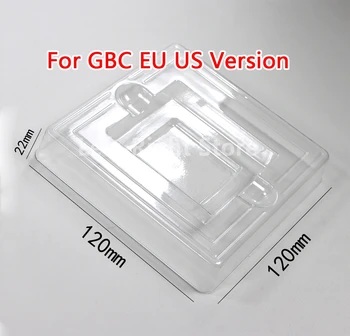 100ШТ Вставка внутреннего лотка для Gameboy Color GB GBC Япония JP Версия для ЕС и США из прозрачного пластика футляры для картриджей для игровых карт Коробки