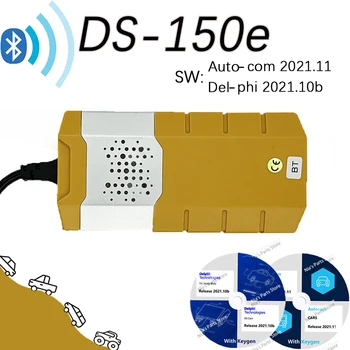 DS-150E Bluetooth obd2 сканер automotriz Оборудование для ремонта легковых автомобилей Autocoms 2021.11 Delphis 2021.10b инструменты для проверки тюнинга