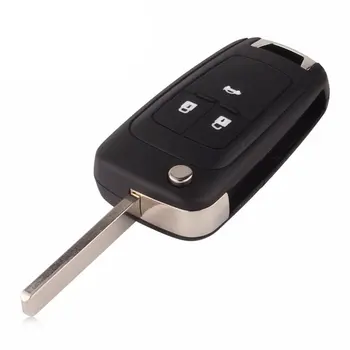 Ключ дистанционного управления для входа в автомобиль, подходит для Chevrolet Cruze, флип-складной чехол для дистанционного ключа для горячей машины, 3 кнопки
