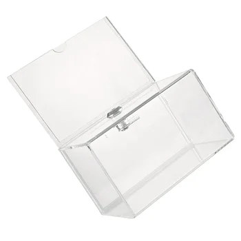 Прозрачная акриловая коробка, многофункциональная урна для голосования, ящик для сбора предложений, держатель для голосования с замком