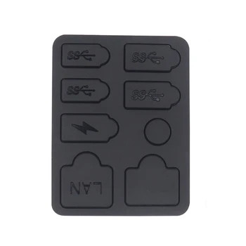 8 шт./компл. пылезащитный штекер для игровой консоли PS 5, силиконовый пылезащитный чехол, защита от пыли, пылезащитный штекер для док-станции USB LAN Type-C