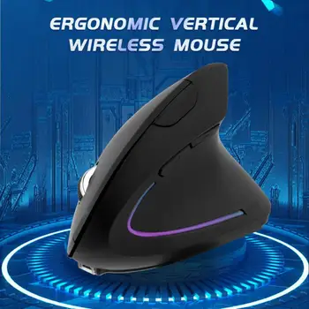 Проводная Правосторонняя Вертикальная RGB-Мышь Эргономичная Игровая Мышь 800 1200 1600 3200DPI USB Оптическая Здоровая для Запястья Mause для ПК
