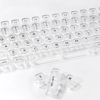 132 клавиши Набор белых прозрачных клавишных колпачков своими руками SA Profile DYE-SUB Keycaps для механической клавиатуры MX