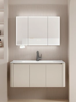 Шкаф для ванной комнаты из сотовой алюминиевой пластины, керамический встроенный умывальник, раковина для умывания, комбинация шкафов, раковина для ванной комнаты
