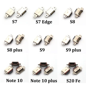 50шт Зарядное Устройство Разъем Для Зарядки USB Порт Док-станция Разъем Для Samsung Galaxy S8 S9 S10 S20 S21 S22 Plus Ultra S10e S7 Edge