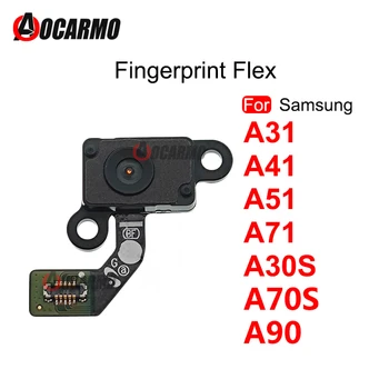 Для Samsung Galaxy A90 A31 A41 A51 A71 A30s A70S Кнопка Home с отпечатком пальца Touch ID Датчик Гибкий Кабель Замена Запчасти для Ремонта