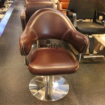 Парикмахерское кресло в минималистичном японском стиле, парикмахерский салон, Специализированный кресельный подъемник для стрижки волос, парикмахерское кресло высокого класса