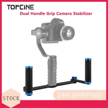 Стабилизатор камеры Topcine с двойной рукояткой, Трехосевой карданный стабилизатор для загрузки зеркальной камеры, поддержка преобразования нескольких углов