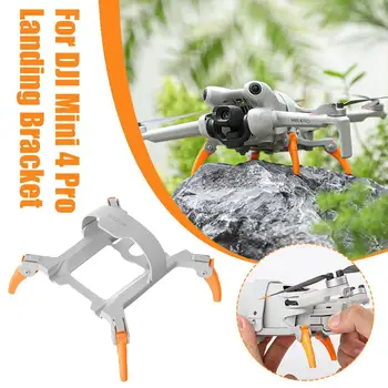 Увеличивающий высоту дрона штатив для DJI Mini 4 Pro Land Bracket Sunnylife Складной штатив-паук с мягким силиконовым ремешком для защиты кронштейна