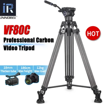 INNOREL VF80C Профессиональный Видео-Штатив из Углеродного Волокна с Жидкой Видеоголовкой Для Dslr Камеры Слайдер Видеокамеры Максимальной Высоты 1,86 м