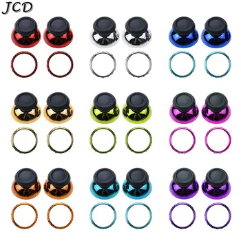 JCD 1 комплект хромированных акцентных колец для джойстика для контроллера PS5, 3D аналоговых колпачков для джойстика, сменных аксессуаров.