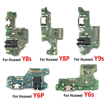 100% Оригинальное USB Зарядное Устройство Док-Разъем Зарядный Порт Плата Гибкий Кабель Для Huawei Y7P Y6S Y6P Y8P Y8S P40 Lite 5G/P40 Lite E