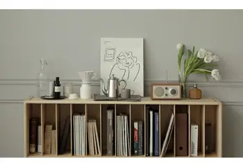 Мебельная стойка для журналов с несколькими отделениями, Современный минималистичный книжный шкаф от пола до потолка