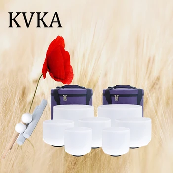 【Новинка】 KVKA-Поющая чаша из матового кварца, 440 Гц, 432 Гц, 6 