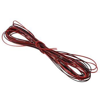 22 Калибра 15 м Красный черный провод на молнии AWG кабель питания заземления многожильный медный автомобиль