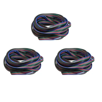 3X4-контактный удлинитель для светодиодной ленты RGB, 3528 5050 Разъем, красочная акция 5 м
