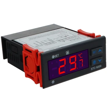 Цифровой регулятор температуры STC-9200 Thermoregulatorre с функцией сигнализации вентилятора размораживания AC 220V