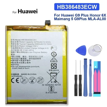 Аккумулятор HB386483ECW для Huawei Honor 6X/GR5 2017 BLL-L23 L21 L22/Mate 9 lite Mate9 lite 9lite BLN-L24 L22 L21