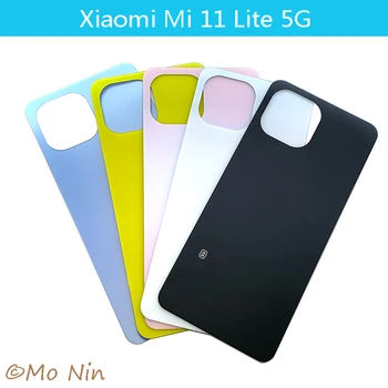 Для Xiaomi 11 Lite 5G Задняя Стеклянная Крышка Задняя Дверь Замена Жесткого Батарейного Отсека Задняя Крышка корпуса Mi 11 Lite 5G