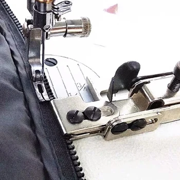 Промышленная швейная машина с зажимом для застежки-молнии, швейное приспособление для шитья, направляющая для шва молнии, Подшивочная направляющая для машины с 1 иглой