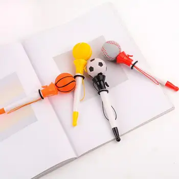 Шариковая ручка для гладкого письма, шариковая ручка для письма, новинка, Декомпрессионная ручка на спортивную тематику, баскетбол, футбол от стресса