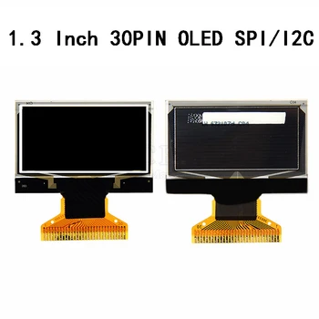 1,3-дюймовый 30-контактный OLED-дисплей 128*64 SH1106/CH1116 Драйвер 8-битного интерфейса SPI I2C Электронный дисплей с припоем