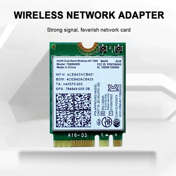 1200 Мбит /с Bluetooth 4.2 WiFi Беспроводная сетевая карта NGFF M.2 Wifi ключ 802.11AC двухдиапазонный 2.4 G 5G для ноутбука Intel 7260 7260NGW