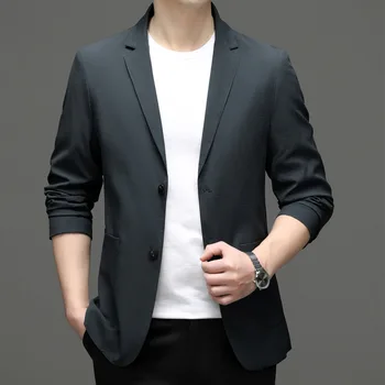 6788-2023 Мужской костюм весенний новый деловой профессиональный мужской пиджак повседневная корейская версия костюма