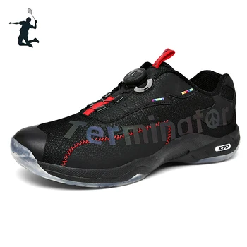 Пара спортивной обуви для бадминтона большого размера, Профессиональные мужские Теннисные Волейбольные кроссовки, Черная женская обувь для настольного тенниса BM110-2