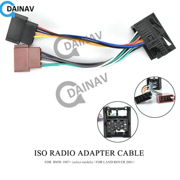12-103 12-103 ISO радиоадаптер для BMW 1987 + (некоторые модели)/для LAND ROVER 2001 + Разъем жгута проводов, Кабельный штекер для ткацкого станка