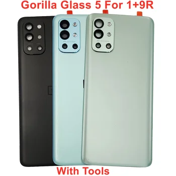 Оригинальное Стекло Gorilla Glass Для OnePlus 9R Крышка Батарейного Отсека, Прочная Крышка Задней Двери, Задняя Панель Корпуса, Чехол С ЛОГОТИПОМ, Клей Для Объектива Камеры