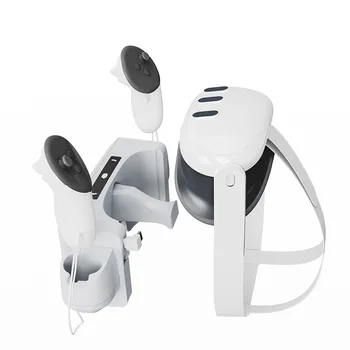 Для настенной зарядной станции Meta Quest 3 VR с контактной рукояткой + стеллаж для хранения гарнитуры VR