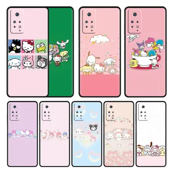 Чехол для Xiaomi Redmi Note 11T 11S 11 10 8 Pro 9 9S 9T 8T для Mi 10 8 9A 9C 10C K40 K50 Мультфильм Kuromi Hello Kitty Cinnamoroll